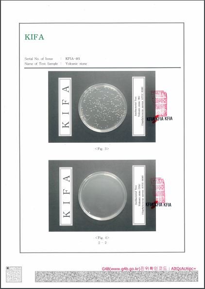 Anti-bacterial test Certificate on VALL 02